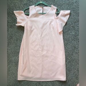 Pink off the shoulder dress
